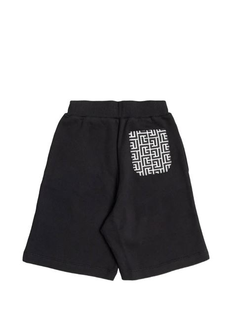 Bermuda sportivo con stampa sul retro BALMAIN KIDS | BY6P39 Z3183930